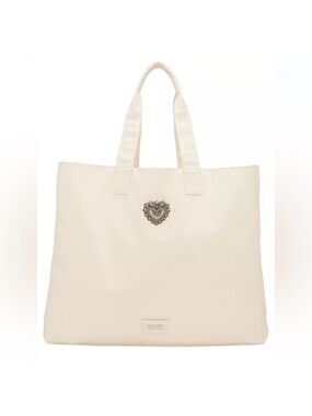 Dolce & Gabbana Beauty Tote Large Cream Luxury Authentic New